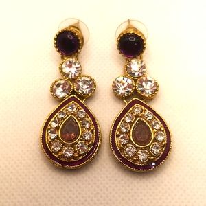 24k gold plated fancy danglers 🔥